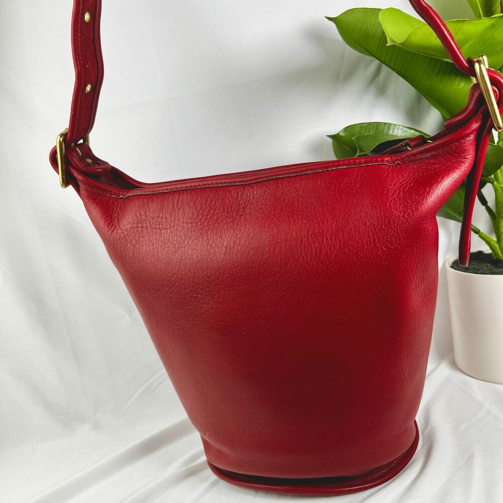 COACH Vintage Helen Legacy Large Brown Bucket Bag Gold Hardware 9953 - Picture 6 of 10